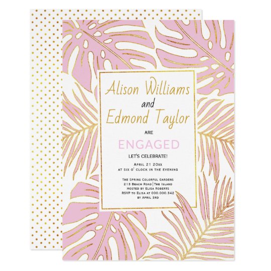 Engagement Party Invitations Pink 5