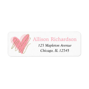 Valentine Return Address Labels | Zazzle