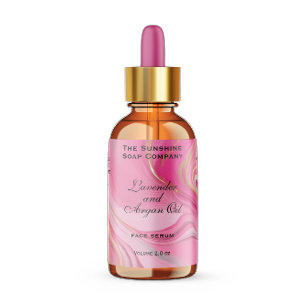 Pink and Gold Waterproof Cosmetics Dropper Bottle Labels