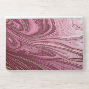 Pink and Golden Glitter Marble Pattern HP Laptop Skin