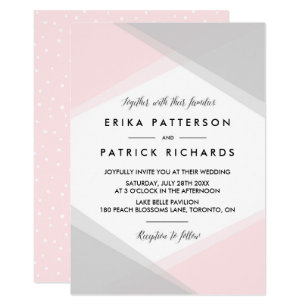 pink and gray wedding