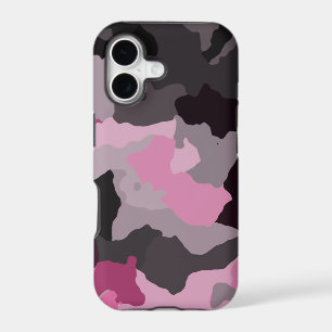 pink and gray camo iPhone 17 case