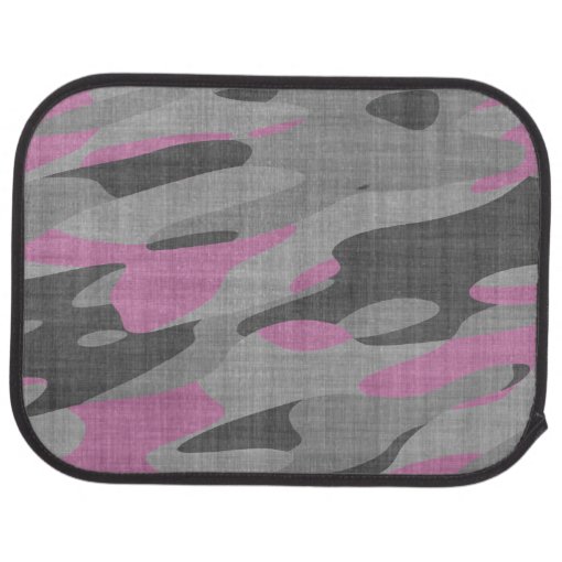 Pink and Gray Camouflage Car Floor Mat Zazzle