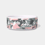 Pink and Gray Camouflage, Military, Army Bowl<br><div class="desc">Elegant,  stylish and sophisticated camouflage pattern in pink and gray color. Modern and trendy gift,  perfect for the military lover in your life.</div>