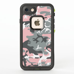 Pink and Gray Camouflage, Military, Army