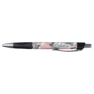 Pink and Gray Camouflage, Military, Army Pen