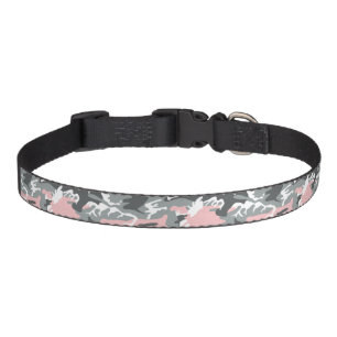 Pink and Gray Camouflage, Military, Army Pet Collar