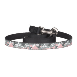 Pink and Gray Camouflage, Military, Army Pet Leash