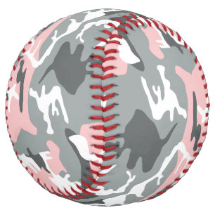 Pink and Gray Camouflage, Military, Army Softball