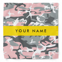 Pink and Gray Camouflage Your name Personalize