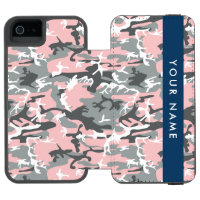 Pink and Gray Camouflage Your name Personalize
