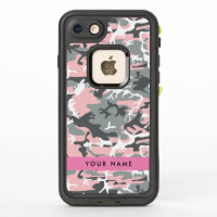 Pink and Gray Camouflage Your name Personalize