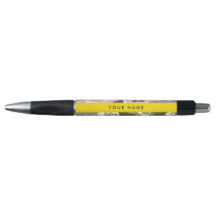 Pink and Gray Camouflage Your name Personalize Pen