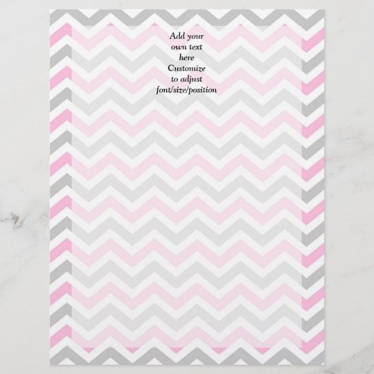 Pink and gray chevron (Front)
