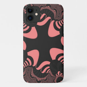 Pink and Gray Cross iPhone 11 Case