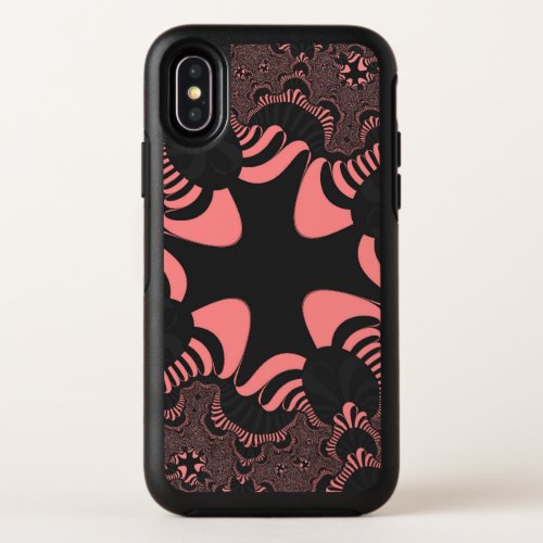 Pink and Gray Cross OtterBox Symmetry iPhone X Case