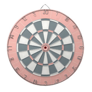 Pink and Gray Dartboard