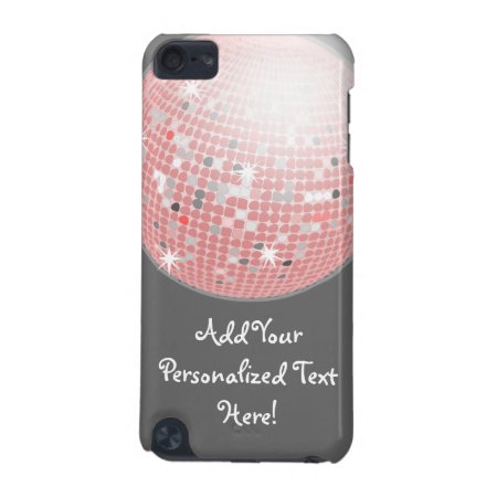 Pink And Gray Disco Ball Custom Ipod Touch Ipod Touch (5th Generation)