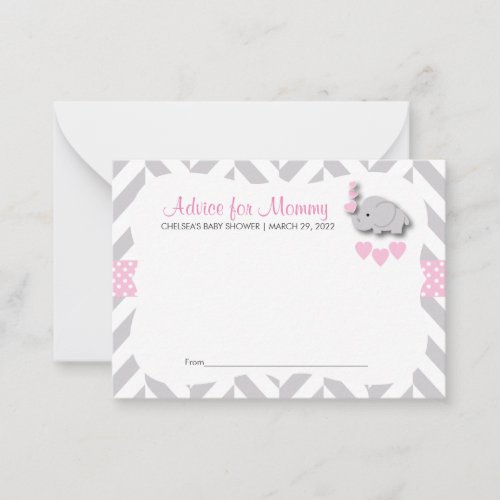 Pink and Gray Elephant Baby Shower SM _ Advice
