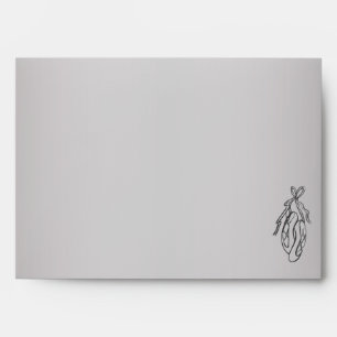 Pink and Gray Envelope for 5"x7" Size Products