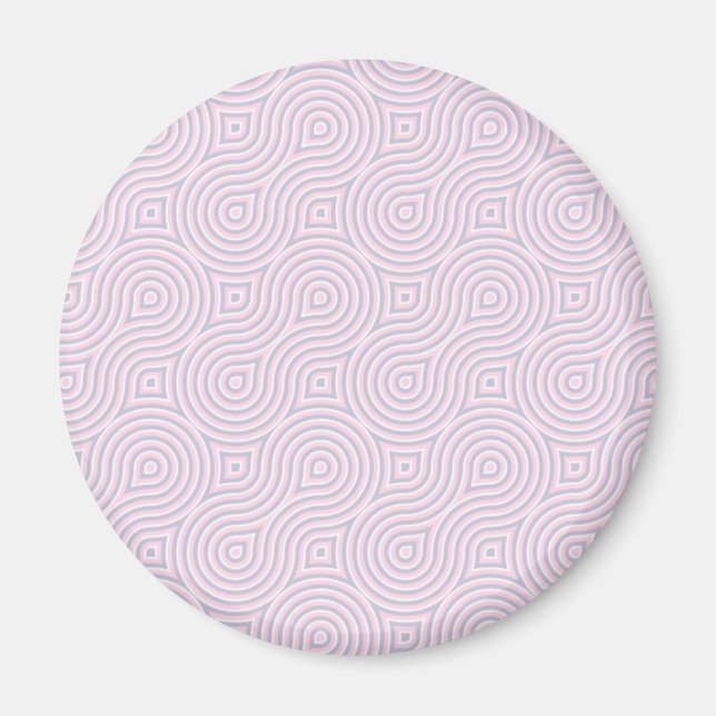 Pink and Gray Figure 8s Magnet (Front)