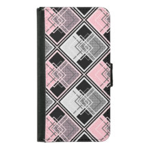 Pink and gray geometric patchwork #patchwork