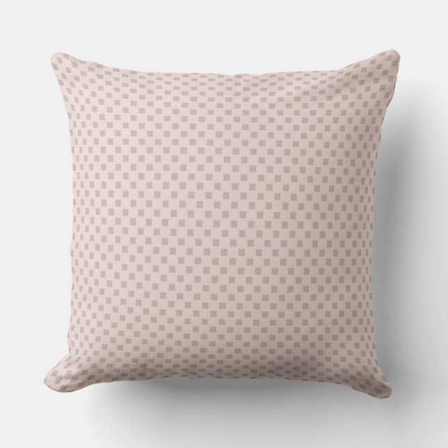 pink and Gray Geometric Throw Pillow (Front)
