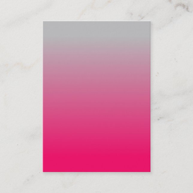 Pink and Gray Gradient Business Card (Front)