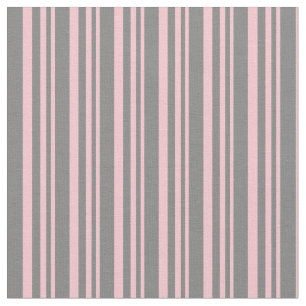 Pink and Gray Lines Pattern Fabric