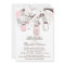Pink and Gray Mason Jars Baby Shower Invitations