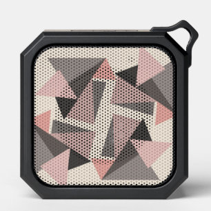 Pink and Gray Mid-century Modern Geometric  Bluetooth Speaker