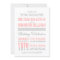Pink and Gray Modern Typography Wedding Invitation