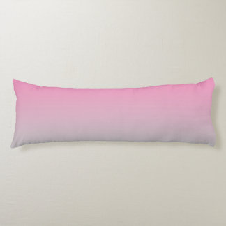 “Pink And Gray Ombre” Body Pillow
