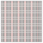 Pink and Gray Plaid Fabric