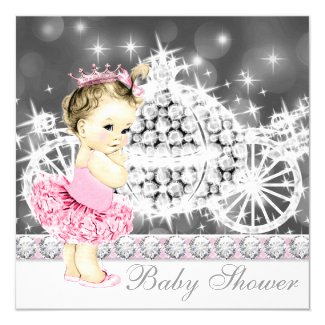 Pink and Gray Princess Ballerina Tutu Baby Shower