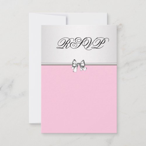 Pink and Gray RSVP