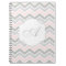 Pink and Gray Zigzag Chevron Monogram