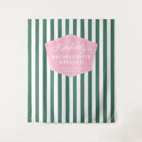 Pink And Green 1950s Vacation Photo Backdrop