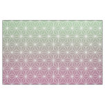 Pink and Green Asanoha (large scale) Fabric