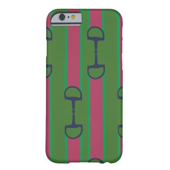 Pink And Green Bit Ribbon Pattern Barely There Iphone 6 Case by PaintingPony at Zazzle