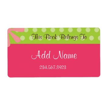 Pink And Green Book Sticker by jgh96sbc at Zazzle