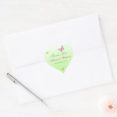 Pink and Green Butterflies Sticker (Envelope)