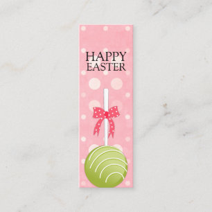 Pink and Green Cake Pops Happy Easter Tags