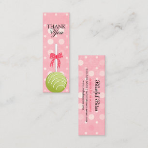 Pink and Green Cake Pops Thank You Tags