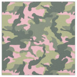 Pink and Green Camo Fabric