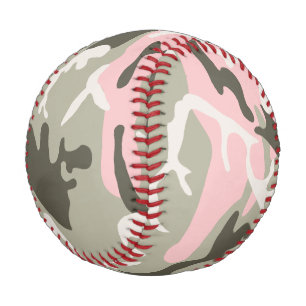 Pink and Green Camouflage, Military, Army Baseball