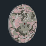 Pink and Green Camouflage, Military, Army Dart Board<br><div class="desc">Elegant, stylish and sophisticated camouflage pattern in pink and green color. Modern and trendy gift, perfect for the military lover in your life.</div>