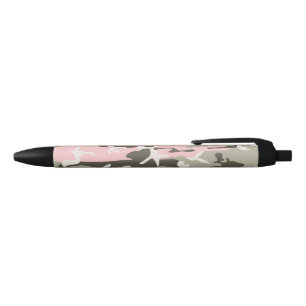 Pink and Green Camouflage, Military, Army Pen