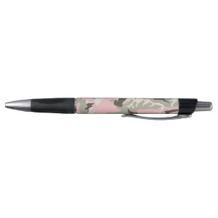Pink and Green Camouflage, Military, Army Pen