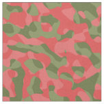 Pink and Green Camouflage Print Pattern Fabric